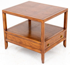 Mid-Century Mastercraft Wood Lamp Table (8043955683635)