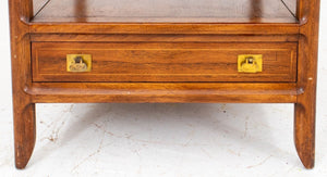 Mid-Century Mastercraft Wood Lamp Table (8043955683635)