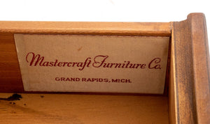 Mid-Century Mastercraft Wood Lamp Table (8043955683635)