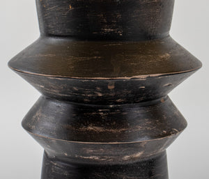 Pair of Modern Black Ceramic Table Lamps (7437634306205)
