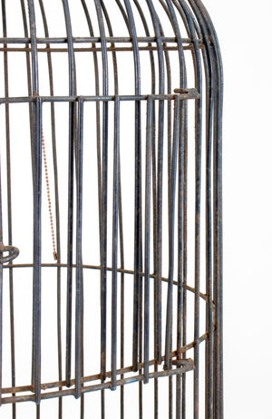 Wrought Iron Birdcage on Stand (8052474773811)