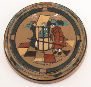 Deldare Ware Buffalo Pottery Plates & Trivet, Set of 5 (8215496655155)