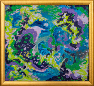 Kayo Lennar 'Purple Abstraction' Oil on Canvas (8091857518899)