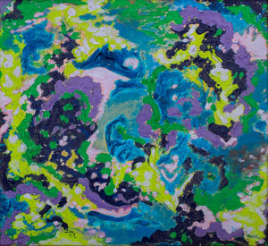 Kayo Lennar 'Purple Abstraction' Oil on Canvas (8091857518899)