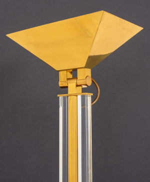 Mauro Marzollo for TVE Brass & Acrylic Floor Lamp (8167587676467)