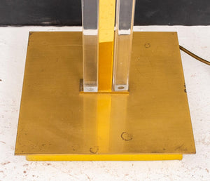 Mauro Marzollo for TVE Brass & Acrylic Floor Lamp (8167587676467)