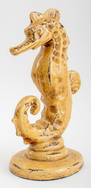 Craquelure Glazed Ceramic Seahorse Sculpture (8215620026675)