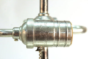 Modern Table Lamp in Chrome and Clear Glass detail 3 (6719931875485)