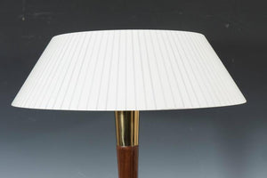 Lightolier Italian Lamp with Tapered Stem in Brass and Wood (6719610683549)