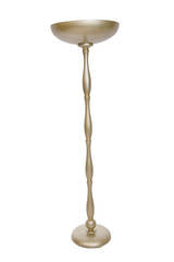 Brazilian Mid-Century Modern Torchiere Lamp in Light Gold (6719613829277)